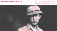 Desktop Screenshot of gordonsinclairfoundation.ca